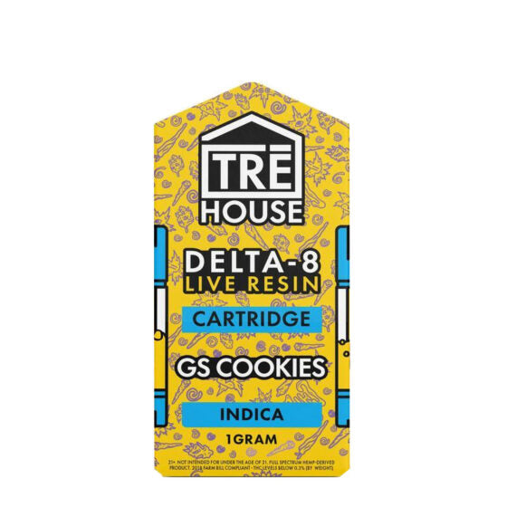 THC Cartridge - D8 Live Resin Vape Cartridge - Girl Scout Cookies - 1g - By TRE House