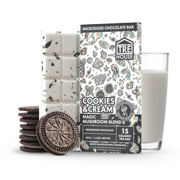 Tre House - Chocolate Bar - Magic Mushrooms - Cookies & Cream