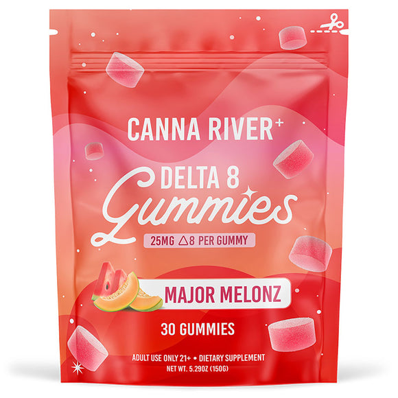 Canna River - Delta 8 Edible - Delta 8 Gummies - Major Melonz - 25mg