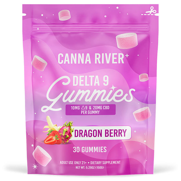 Canna River - Delta 9 Edible - Delta 9:CBD Gummies - Dragon Berry - 10mg