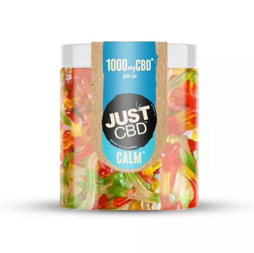 JustCBD - CBD Edible -  Sugar Free Gummy Worms - 250mg - 3000mg