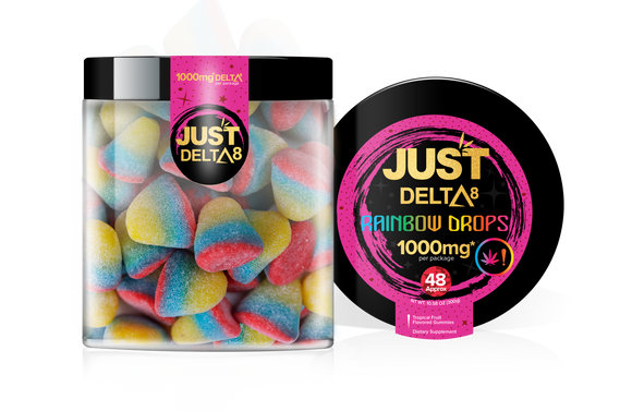 Justdelta - Delta 8 Gummies - Rainbow Drops - 250mg-1000mg