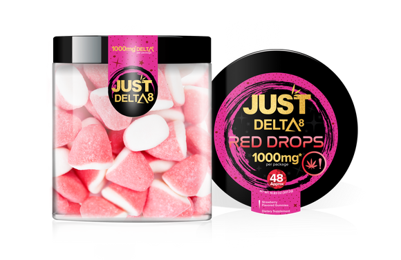 Justdelta - Delta 8 Gummies - Red Drops - 250mg-1000mg