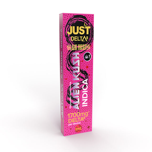 JustDelta - Delta 8 THC Vape -  Alien Kush - Live Resin - Indica - 1500mg - 2g