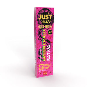 JustDelta - Delta 8 THC Vape -  Green Crack - Live Resin - Sativa - 1500mg - 2g