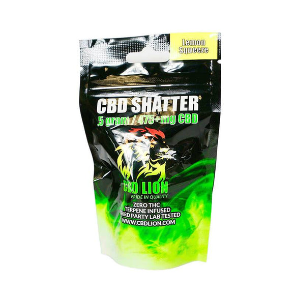 CBD Lion - CBD Concentrate - Lemon Squeeze Shatter - 0.5 Gram