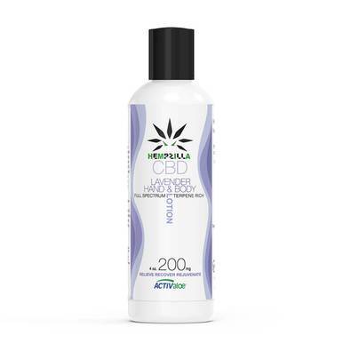 Hempzilla - CBD Topical - Lavender Lotion 4 oz - 200mg