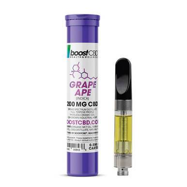 BoostCBD - CBD Cartridge - Grape Ape - 200mg-400mg