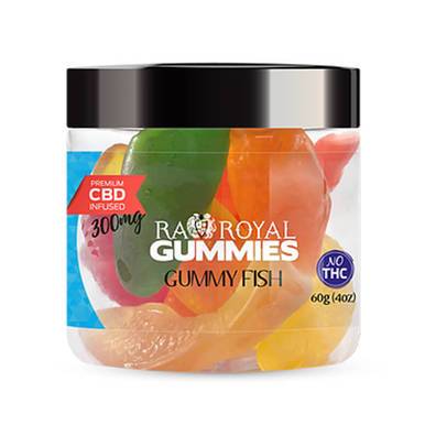 RA Royal CBD - CBD Edible - Gummy Fish Gummies - 300mg-1200mg