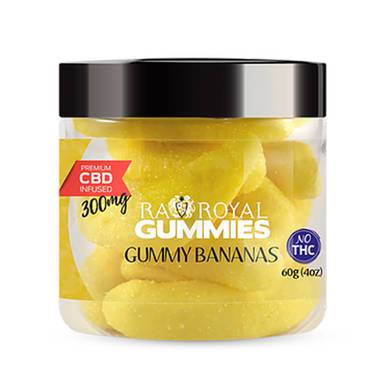 RA Royal CBD - CBD Edible - Gummy Bananas Gummies - 300mg-1200mg