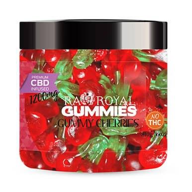RA Royal CBD - CBD Edible - Gummy Cherries Gummies - 300mg-1200mg