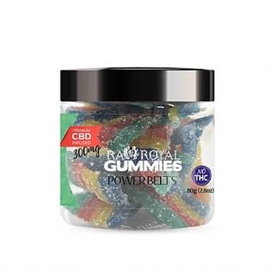 RA Royal CBD - CBD Edible - Power Belts Gummies - 300mg-1200mg