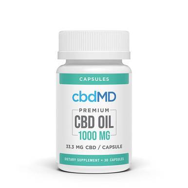 cbdMD - CBD Capsules - Broad Spectrum Capsules - 450mg-3000mg