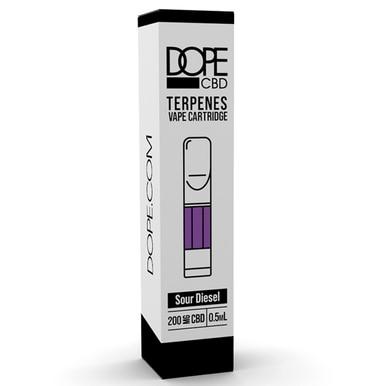 Dope CBD - CBD Cartridge - Sour Diesel with Terpenes - 200mg-400mg