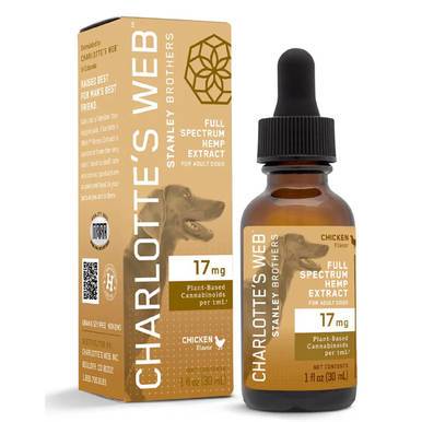 Charlottes Web - CBD Pet Tincture - Full Spectrum Chicken Drops - 17mg/1mL