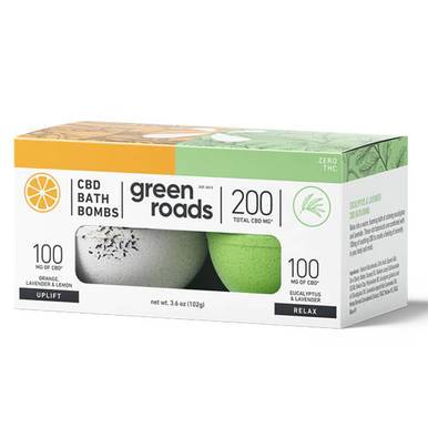 Green Roads - CBD Bath - Uplift & Relax Bath Bomb Duo - 100mg