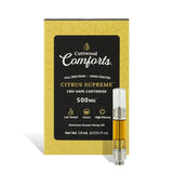 Cuttwood Comforts - CBD Vape Cartridge - Full Spectrum Citrus Supreme - 250mg-500mg
