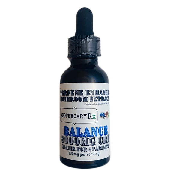 Apothecary RX - CBD Tincture - Balance Elixir - 1000mg-3000mg