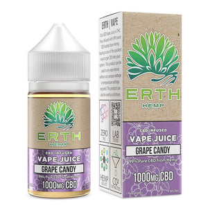 ERTH - CBD Vape Juice - Grape Candy - 500mg-1000mg
