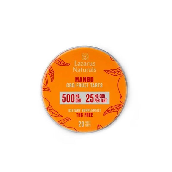 Lazarus Naturals - CBD Edible - Fruit Tarts Mango - 500mg-1500mg