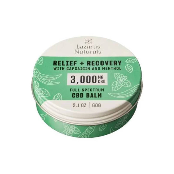Lazarus Naturals - CBD Topical - Relief + Recovery Balm - 1000mg-3000mg
