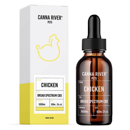 Canna River - CBD Pet Tincture - Broad Spectrum Chicken - 1000mg-1500mg