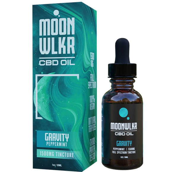 MoonWLKR - CBD Tincture - Gravity Full Spectrum Peppermint - 1500mg-3000mg