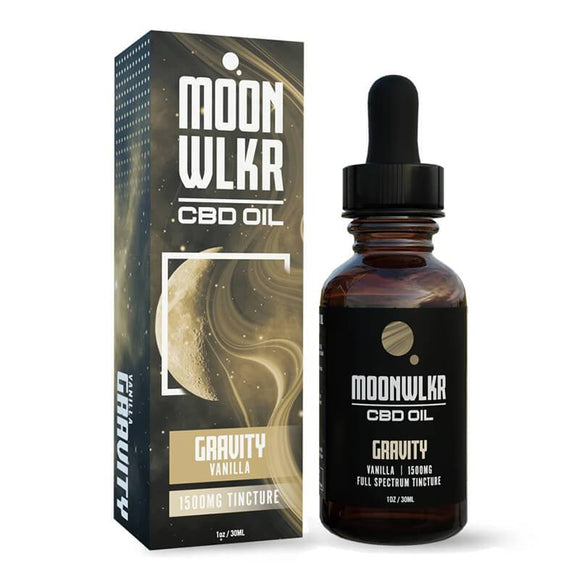 MoonWLKR - CBD Tincture - Gravity Full Spectrum Vanilla - 1500mg-3000mg