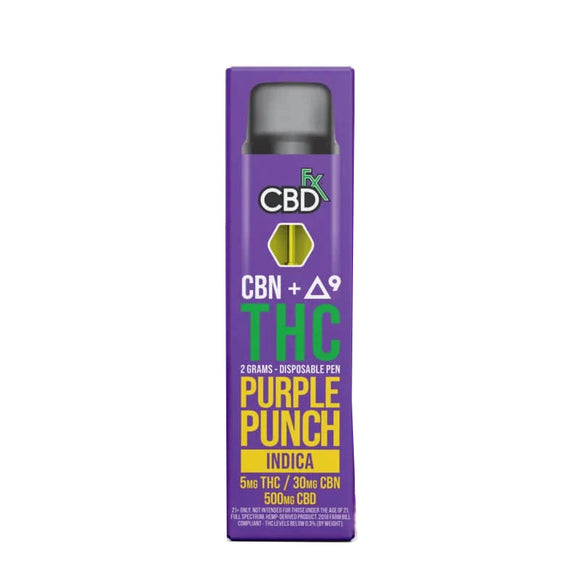 CBDfx - Delta 9 Disposable - Purple Punch Indica - 1 Gram
