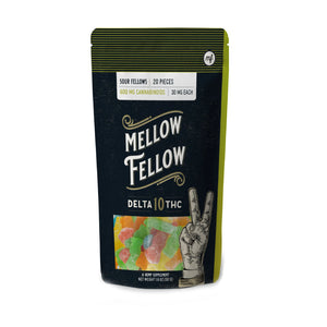 Mellow Fellow - Delta 10 Edible - Sour Fellow Gummies - 30mg