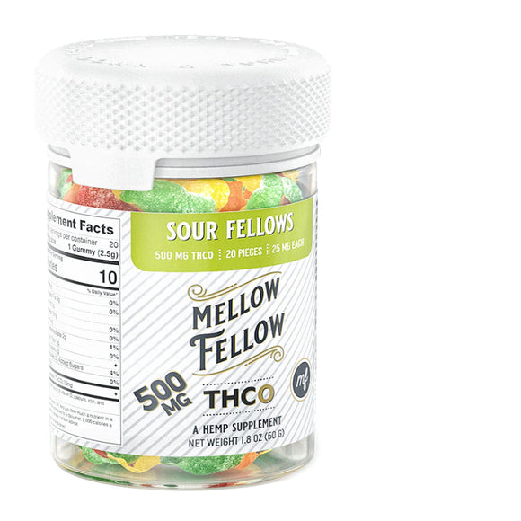 Mellow Fellow - THCO Edible - Sour Fellow Gummies - 25mg