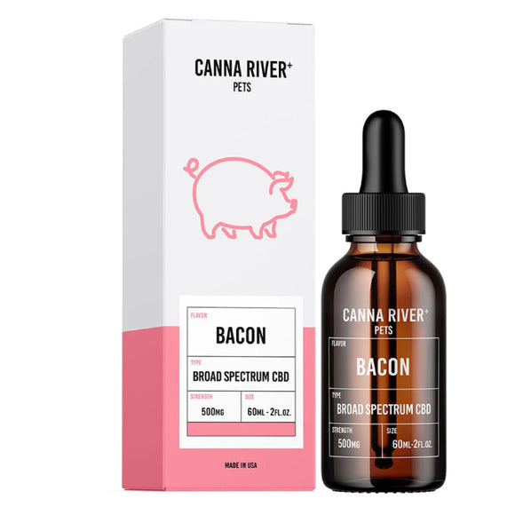 Canna River - CBD Pet Tincture - Broad Spectrum Bacon - 500mg-1500mg