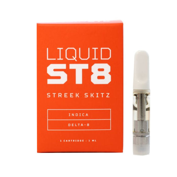 Liquid St8 - Delta 8 Vape - Ceramic C-Cell Cartridges - Streek Skitz - 1ml