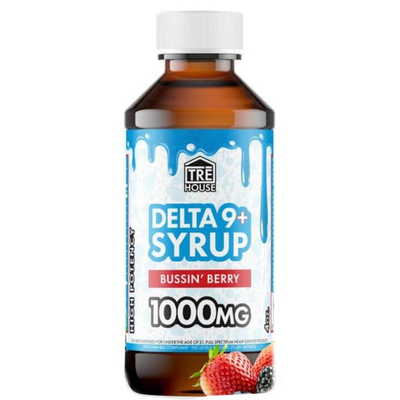 TRE House - Delta 8 Drinks - D8:D9 Syrup - Bussin Berry - 1000mg