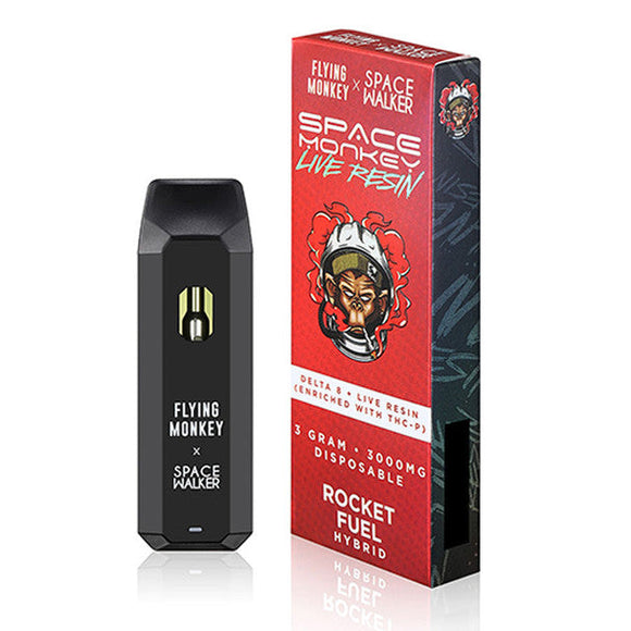 Flying Monkey x Space Walker - D8 + THCP Live Resin Disposable - Rocket Fuel Hybrid - 3g