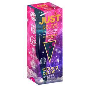 Just Delta-8 - Delta 8 THC Disposable Vape Pod- 1000mg Strawberry Cough