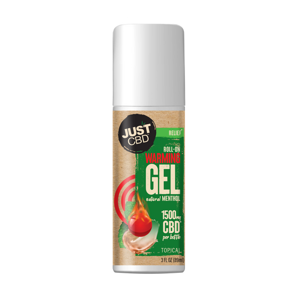 JustCBD - CBD Topical - CBD Heat Roll On Pain Relief Cream 1500mg