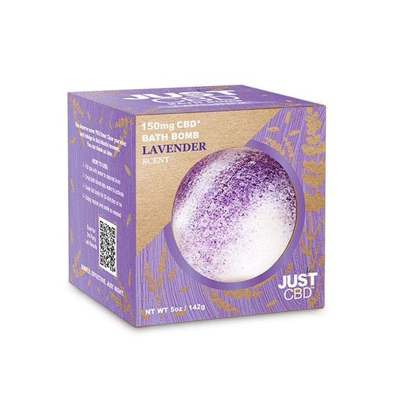 JustCBD CBD Bath Bombs Lavender Scent 150mg