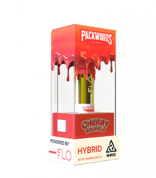 Packwoods - HHC Vape - Packwoods x FLO Cartridge - Cherry Souffle - 1100mg