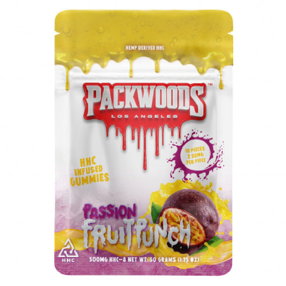 Packwoods - HHC Edible - HHC Gummies - Passionfruit Punch - 50mg