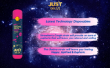 JustDelta - Delta 8 THC Disposables Vape Pods - Strawberry Cough - 1000mg - 6 Pack