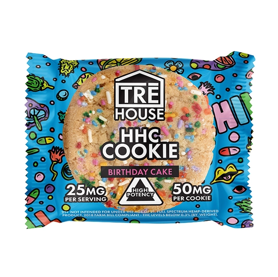 TRE House - HHC Edible - High Potency Birthday Cake Cookie - 50mg