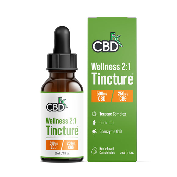 CBDfx - CBD Tincture - Wellness 2:1 Tincture - 500mg-6000mg