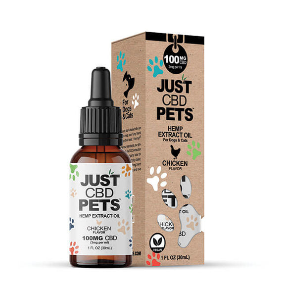 JustPets - CBD Oil For Dogs -  Chicken Flavored - CBD for Dogs