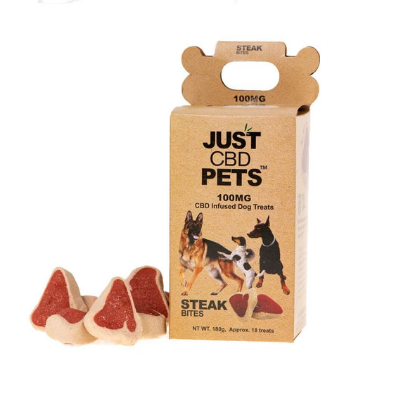 JustPets - CBD Dog Treats - CBD for Dogs- Steak Bites