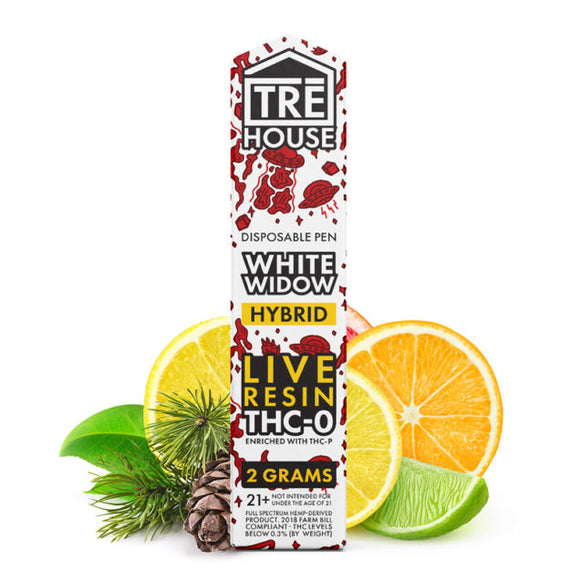 TRE House - THCO Vape - THCO Live Resin:THCP Disposable Pen - White Widow - 2g