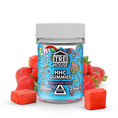 TRE House - HHC Edible - High Potency Strawberry Burst Gummies - 25mg