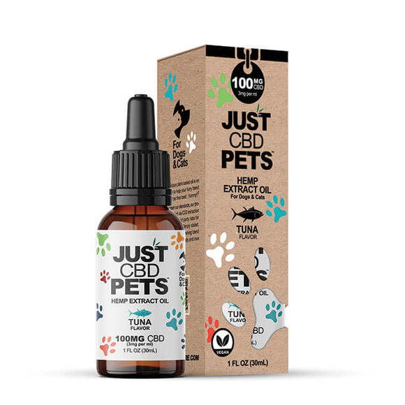 JustPets - CBD Oil For Cats - Tuna Flavored - CBD for Cats