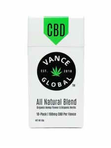 Vance Global CBD Cigarettes: All Natural Blend